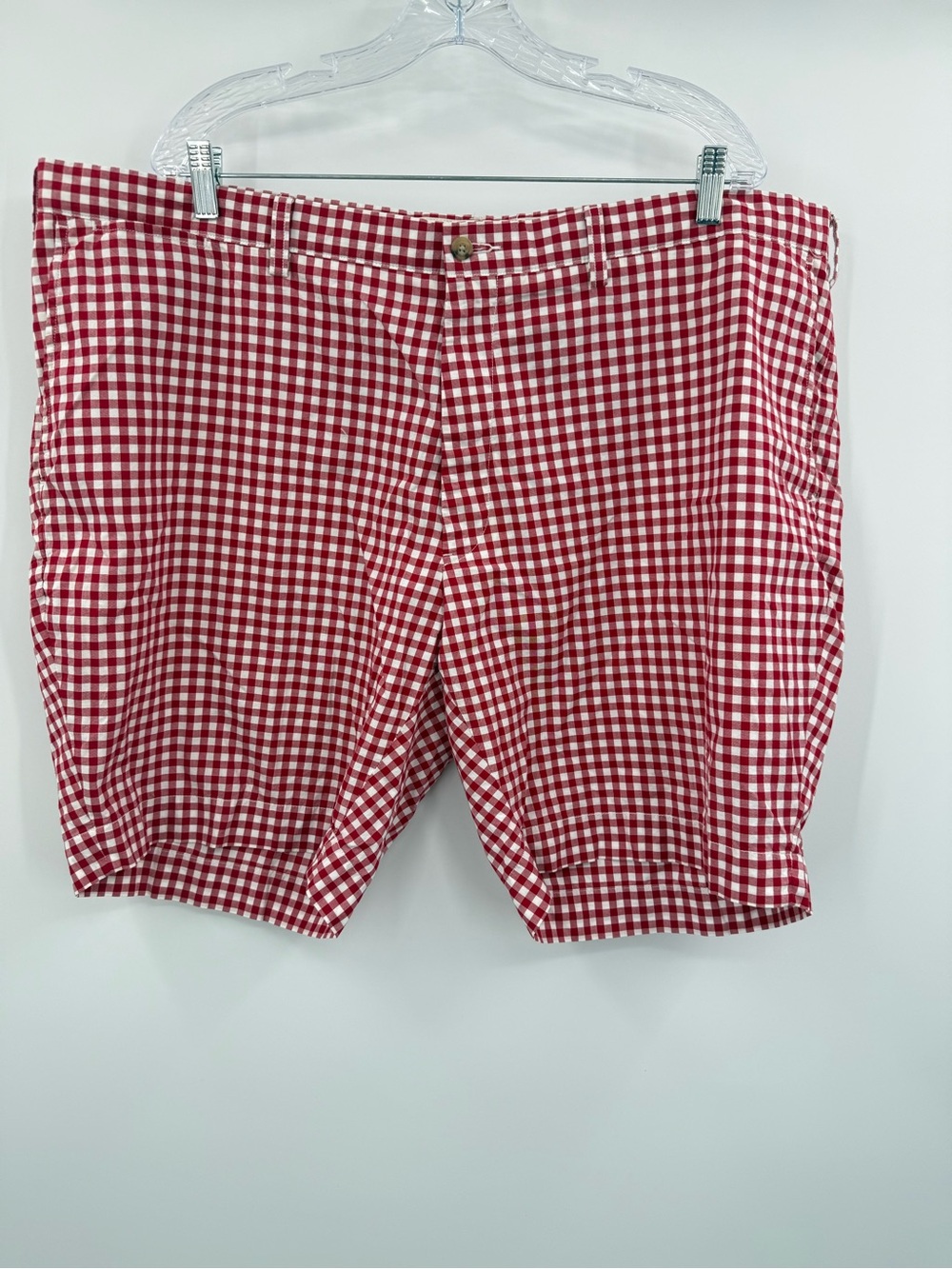 Polo Ralph‎ Lauren Men's Suffield Red/White Gingham Checkered Shorts Size 46